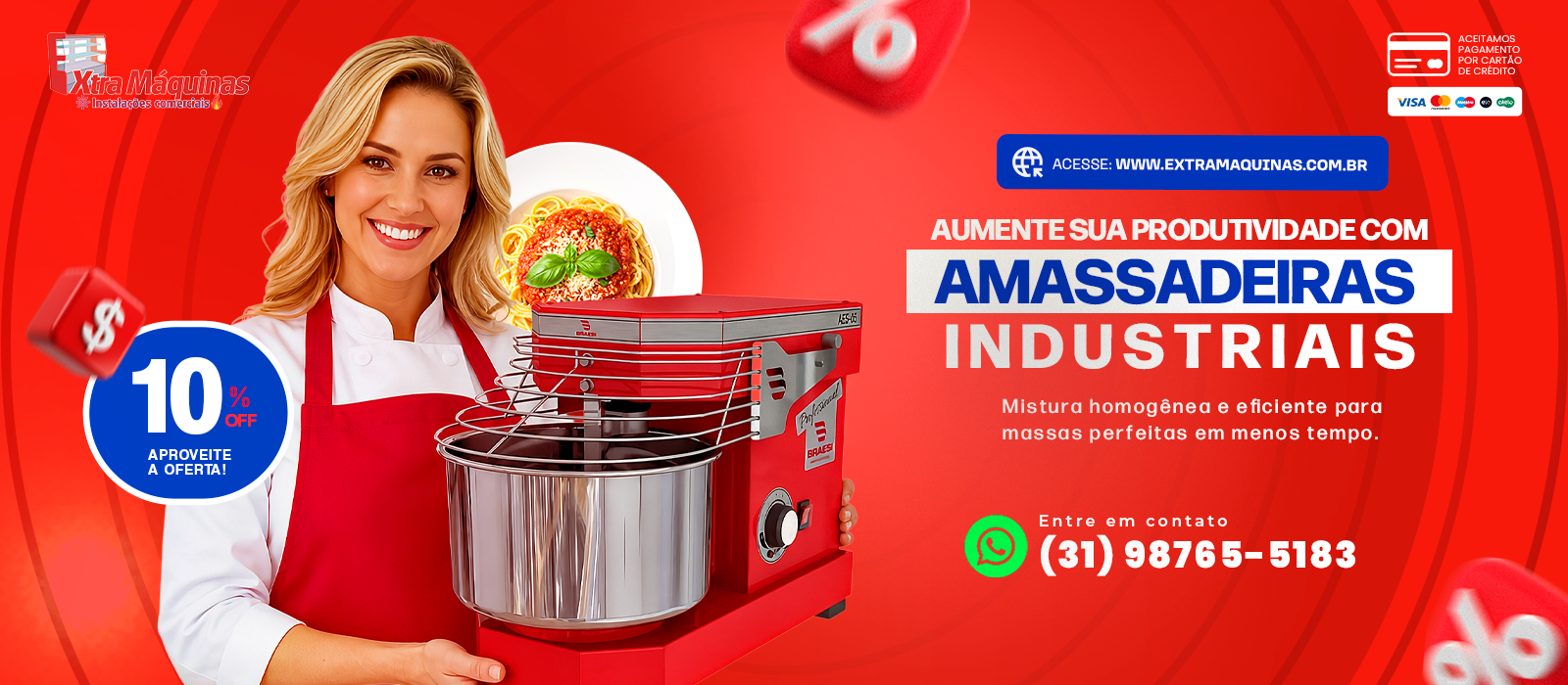 Aumente sua produtividade com amassadeiras industriais
