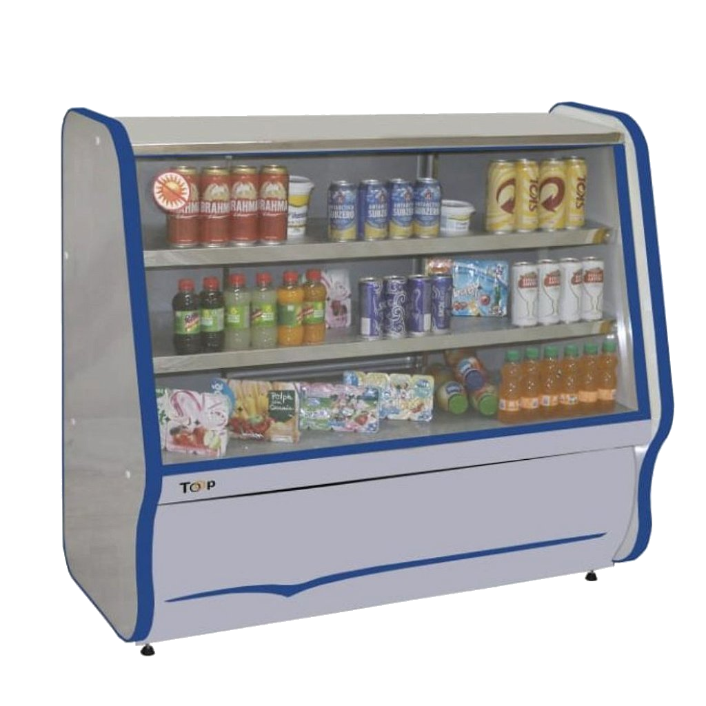 Balcão Refrigerado Expositor Vitrine 2 Placas Toop 120
