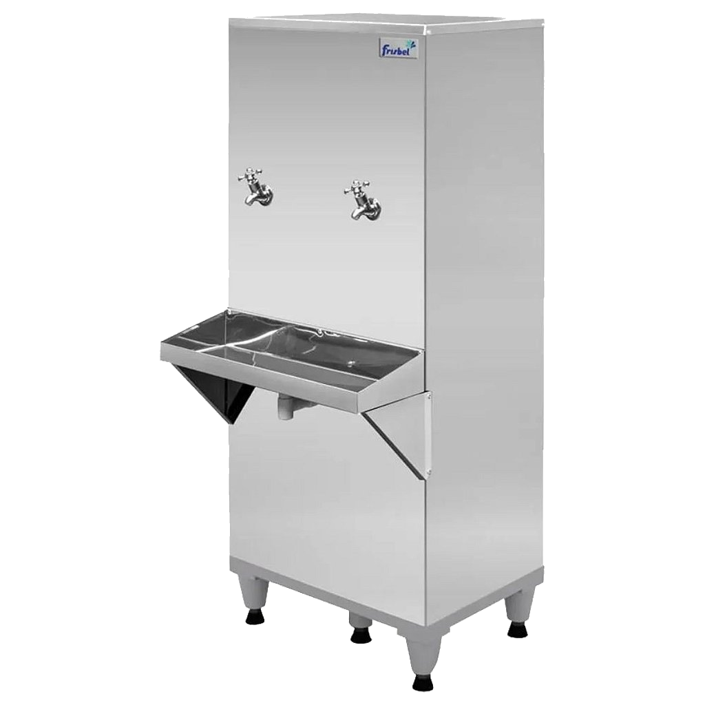Bebedor De Água Frisbel 50 Litros Inox 127v Ou 220v Volts Bebedouro Industrial Coluna